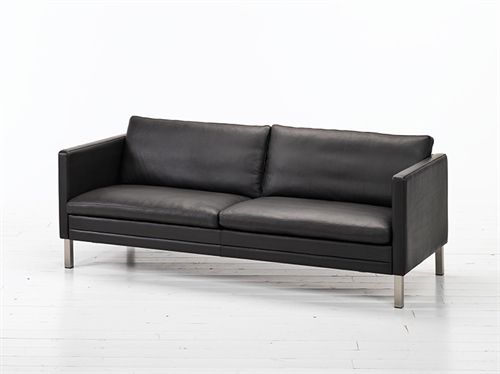 Mogens Hansen MH276 2 Pers Sofa L: 146 cm - Premium Læder / Sort