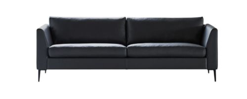 Mogens Hansen MH 272 3 Pers Sofa L: 222 cm - Odin Læder / Sort