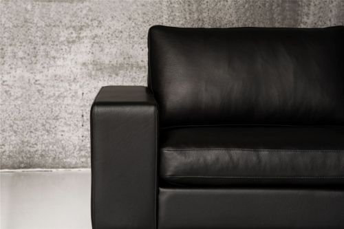 Mogens Hansen MH 221 2 Pers Sofa L: 174 cm - Premium Læder / Sort