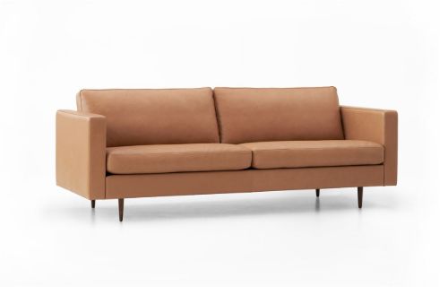 Mogens Hansen MH321 3 Pers Sofa L: 218 cm - Elmobatique Læder / Cognac Farvekode: 43001