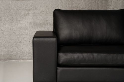 Mogens Hansen MH 221 3 Pers Sofa L: 238 cm - Premium Læder / Sort
