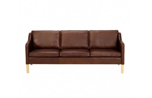Mogens Hansen MH495 Høj Lænestol H: 106 cm - Mørkebrun / Premium Læder 