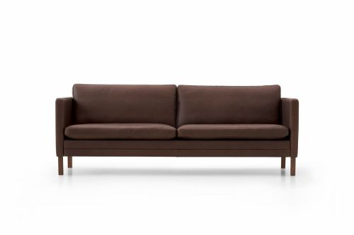 Mogens Hansen MH2614 3 pers. sofa L: 210 cm - Frej 16 Læder/Valnød