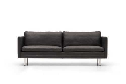 Mogens Hansen MH276 3 Pers Sofa L: 210 cm - Camaro 18 Black/Mat Stål