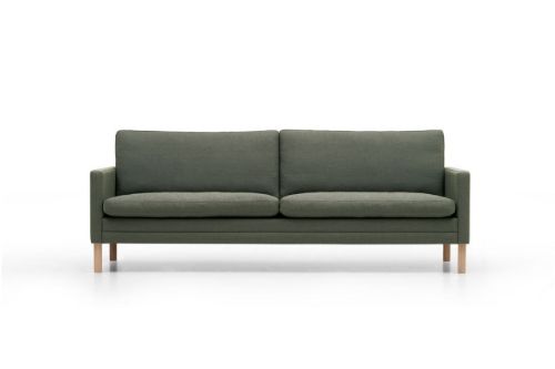 Mogens Hansen MH376 3 Pers Sofa L: 210 cm - Fiord 0961/Valnød