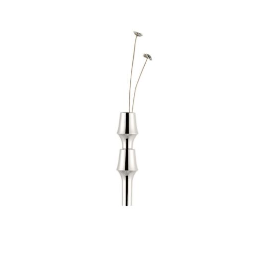 STOFF Nagel BMF Vase H: 11 cm - Chrome