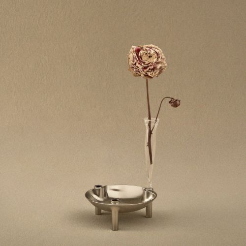 STOFF Nagel Bowl Ø: 13,8 cm - Brushed Chrome