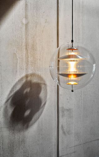 Verpan Verner Panton Globe Ø: 40 cm - Brushed Alu