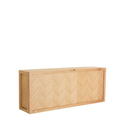 Hübsch Herringbone Skoskab Large L: 100 cm - Natur