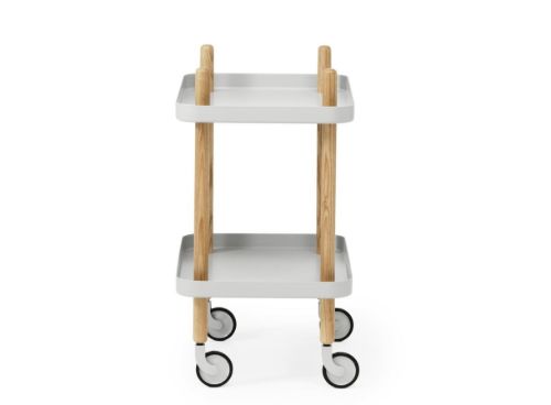 Normann Copenhagen Block Rullebord H: 64 cm - Lysegrå FORUDBESTIL: JULI 2026