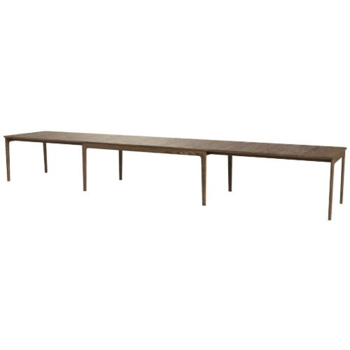 Skovby SM27 Spisebord inkl. 3 Tillægsplader 101 x 205 cm - Valnød lakeret.