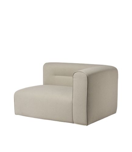 FDB Møbler L44 Højre Sofa Modul 124x98 cm - Beige 