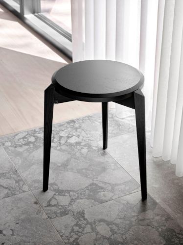 Skovby SM840 Taburet H: 46 cm - Sortlakeret Eg