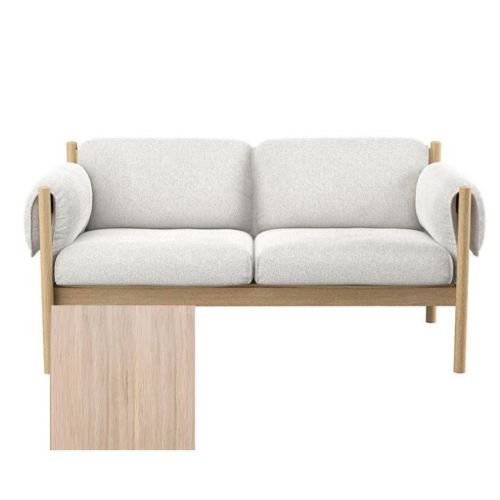 Skovby SM851 Lounge Sofa H: 74 cm - Hvidolieret Eg/Cyber 23