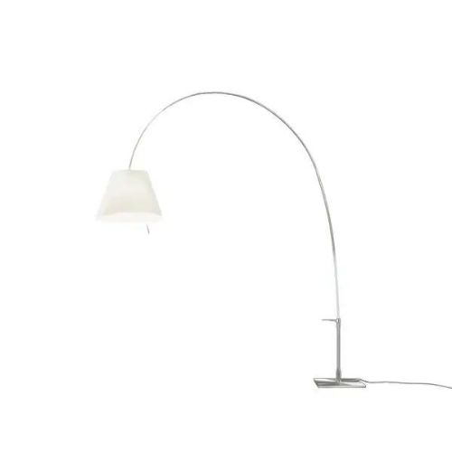 Luceplan Lady Costanza Gulvlampe H: 217-250 cm - Alu/White