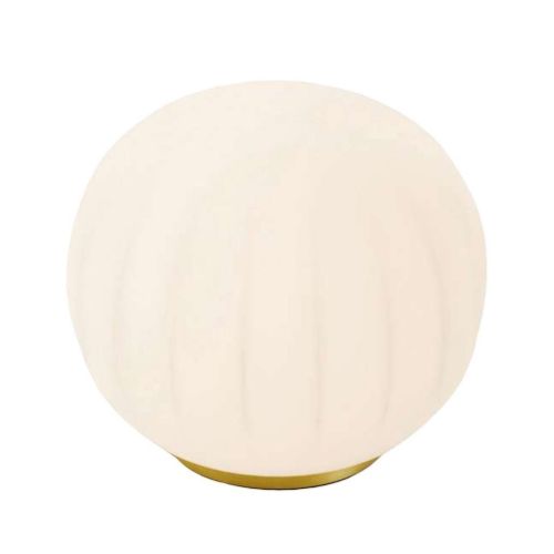 Luceplan Lita Bordlampe Ø: 30 cm - Brass/Opal