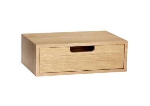 Hübsch Hide Drawer Box 30x20 cm - Natur FORUDBESTIL: JULI 2026