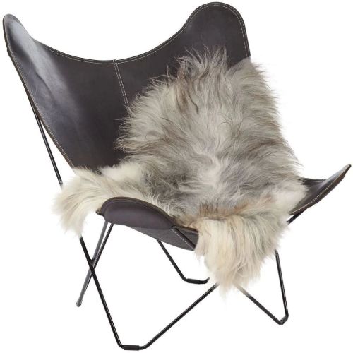 Natures Collection Icelandic Sheepskin Long Wool 60x90 cm - Natural Grey OUTLET