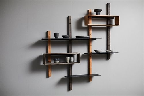 Muubs Åben Hylde L til hyldesystem Oaks 70x20 cm - Mørkbejdset Eg OUTLET