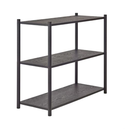 Gejst Sceene Bookcase A 93x82 cm - Black Oak OUTLET