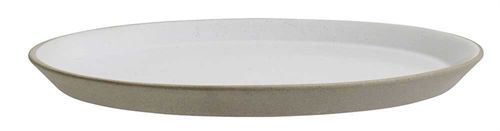 UDGÅR Nordal Stoneware Cake Plate Ø: 22 cm - Beige/White OUTLET