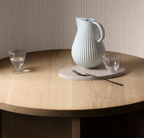 Lyngby Porcelæn Tura Kandevase H: 27,5 cm - Hvid OUTLET