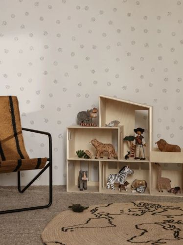 Ferm Living Jute Carpet World Large Ø: 130 cm OUTLET