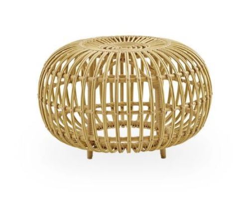 Sika-Design Franco Albini Ottoman Stor Ø: 65 cm - Alurattan Natural OUTLET