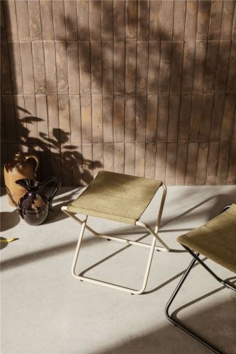 Ferm Living Desert Stool H: 41,4 cm - Cashmere/Olive