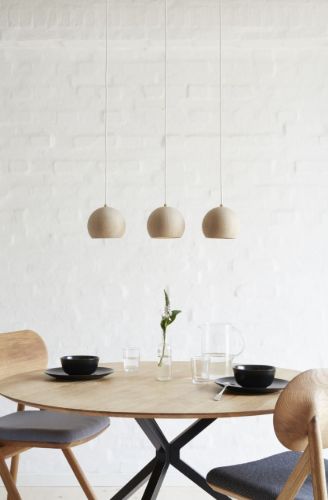 Brdr. Krüger Lune Pendel Ø: 14 cm - Olieret Eg OUTLET