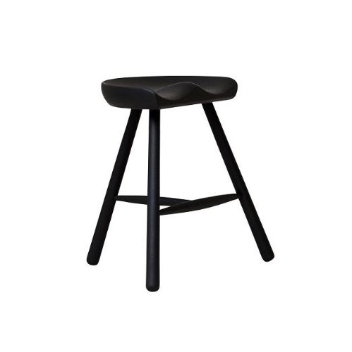 Form & Refine Shoemaker Chair No. 49 SH: 46 cm - Black Painted Beech OUTLET