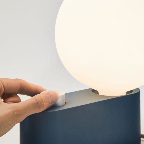 Tala Alumina Table/Wall Lamp with Sphere IV Bulb EU H: 24 cm - Sapphire OUTLET