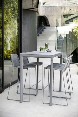 UDGÅR med lager Cane-line Outdoor Bordplade 130x70 cm - Fossil Grey Keramik OUTLET