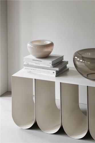 Kristina Dam Studio Opal Bowl Small Ø: 25 cm - Opal Beige / Glass OUTLET