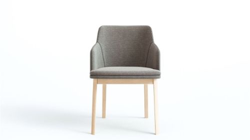 Skovby SM65 Spisebordsstol H: 78 cm - Hvidolieret Eg / Remix 133 OUTLET