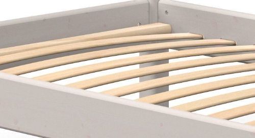 Flexa Classic Enkeltseng m. Sengehest 90x200cm - Gråpigmenteret OUTLET