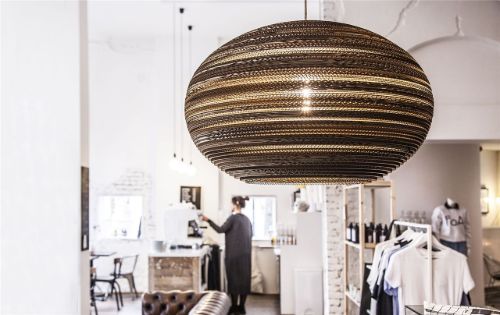 Think Paper Lazy Lamp Ø: 29 cm - Natur OUTLET