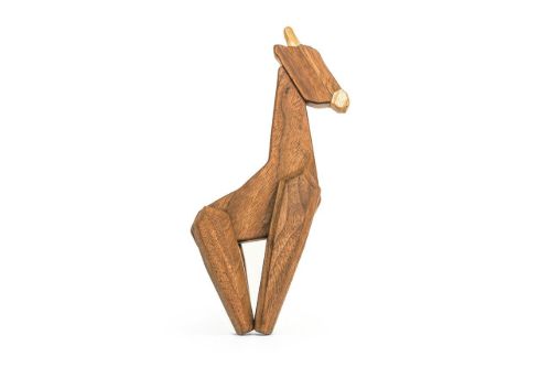 FableWood Giraffen 12x23 cm - Valnød/Ask OUTLET