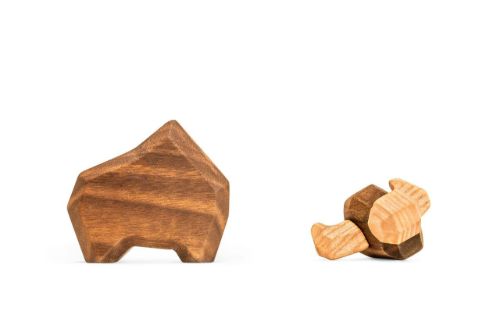FableWood Lille Tyr 8x11 cm - Valnød/Ask OUTLET