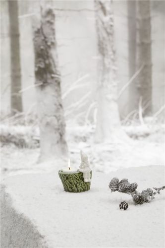 Kähler Christmas Tales Julepause H: 10 cm - Hvid OUTLET