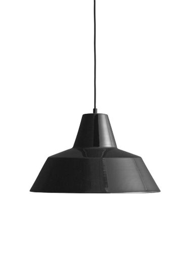Made By Hand Workshop Lamp W4 Ø: 50 cm - Shiny Black OUTLET
