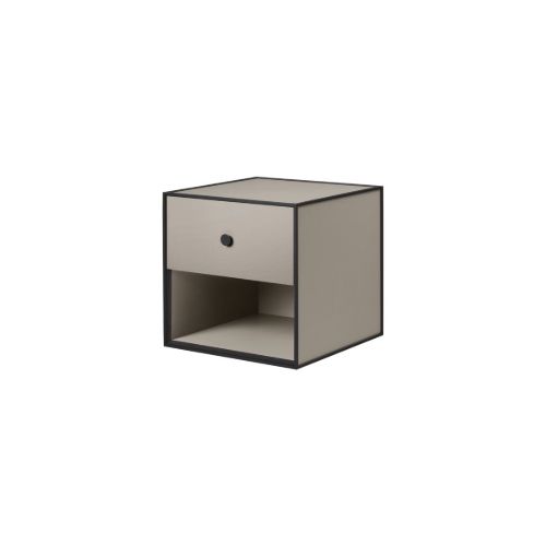 Audo Copenhagen Frame 35 35x5 cm inkl. 2 Skuffer - Sand OUTLET