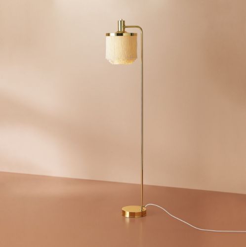 Warm Nordic Fringe Floor Lamp H: 126 cm - Cream White OUTLET