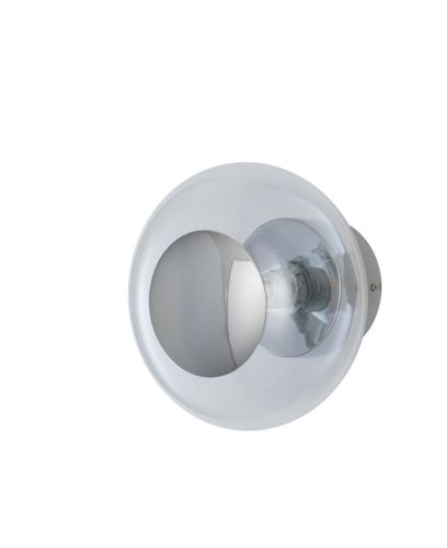 Ebb & Flow Horizon Ceiling/Wall Lamp S Ø: 21 cm - Clear/Silver OUTLET