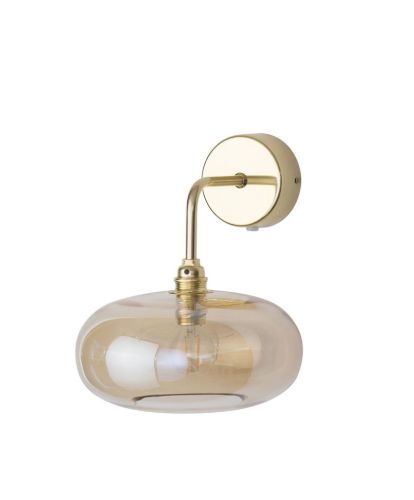 Ebb & Flow Horizon Wall Lamp S Ø: 21 cm - Golden Smoke/Gold OUTLET
