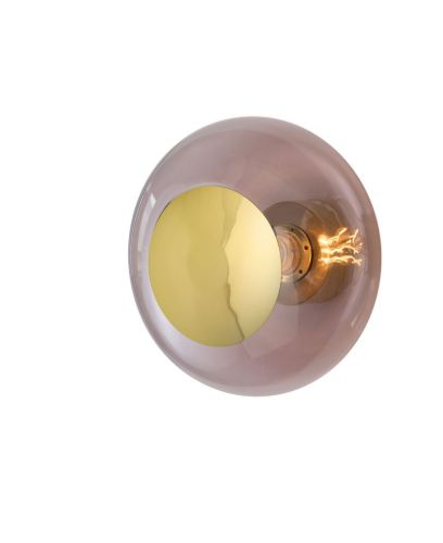 Ebb & Flow Horizon Ceiling/Wall Lamp M Ø: 29 cm - Obsidian/Gold OUTLET