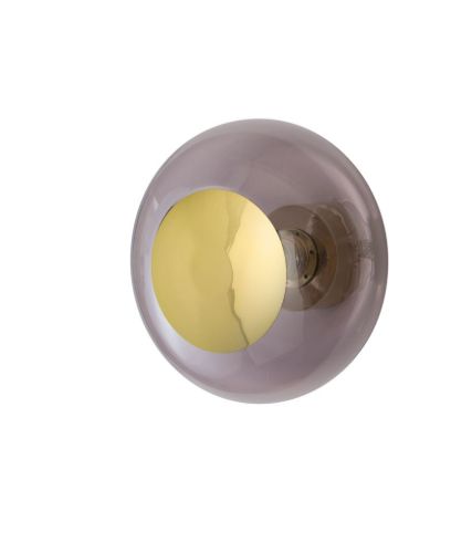 Ebb & Flow Horizon Ceiling/Wall Lamp M Ø: 29 cm - Obsidian/Gold OUTLET