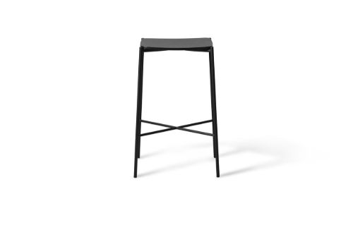 HANDVÄRK FURNITURE Paragon Bar Stool SH: 45,8 cm - Black/Black Oak OUTLET