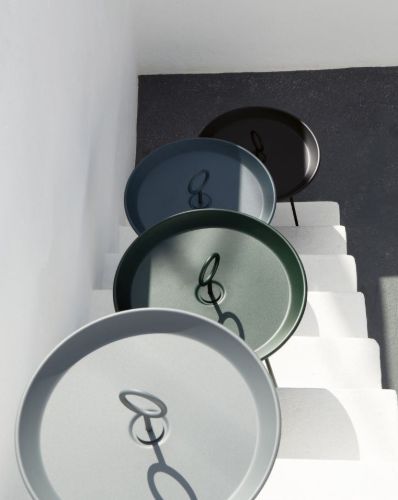 HOUE EYELET Tray Table Ø: 70 cm - Pine Green OUTLET