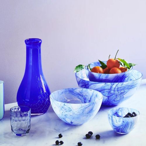 Kodanska Havana Banana Bowl Large Ø: 28 cm - Blue Lagoon OUTLET